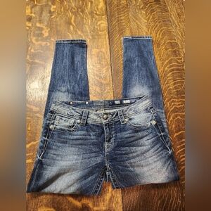 Miss Me Women's Skinny Jeans - Dark Blue